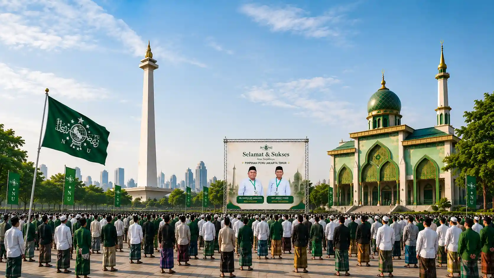 Kebersamaan pengurus dan warga PCNU Pengurus Cabang Kabupaten Purwakarta